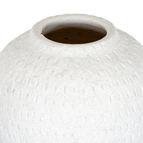 Ashen Large Round Vase