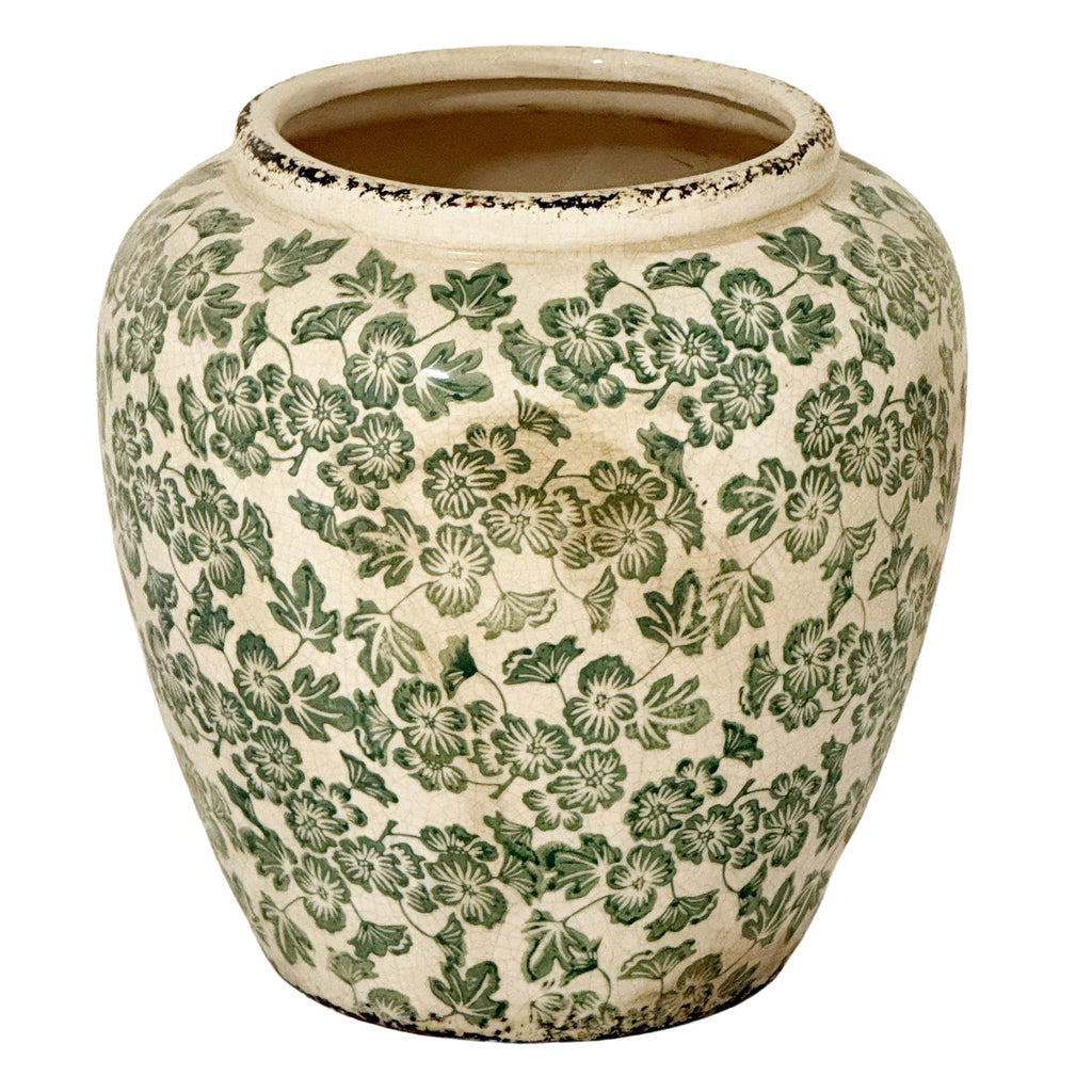 Small Green Clover Olpe Vase