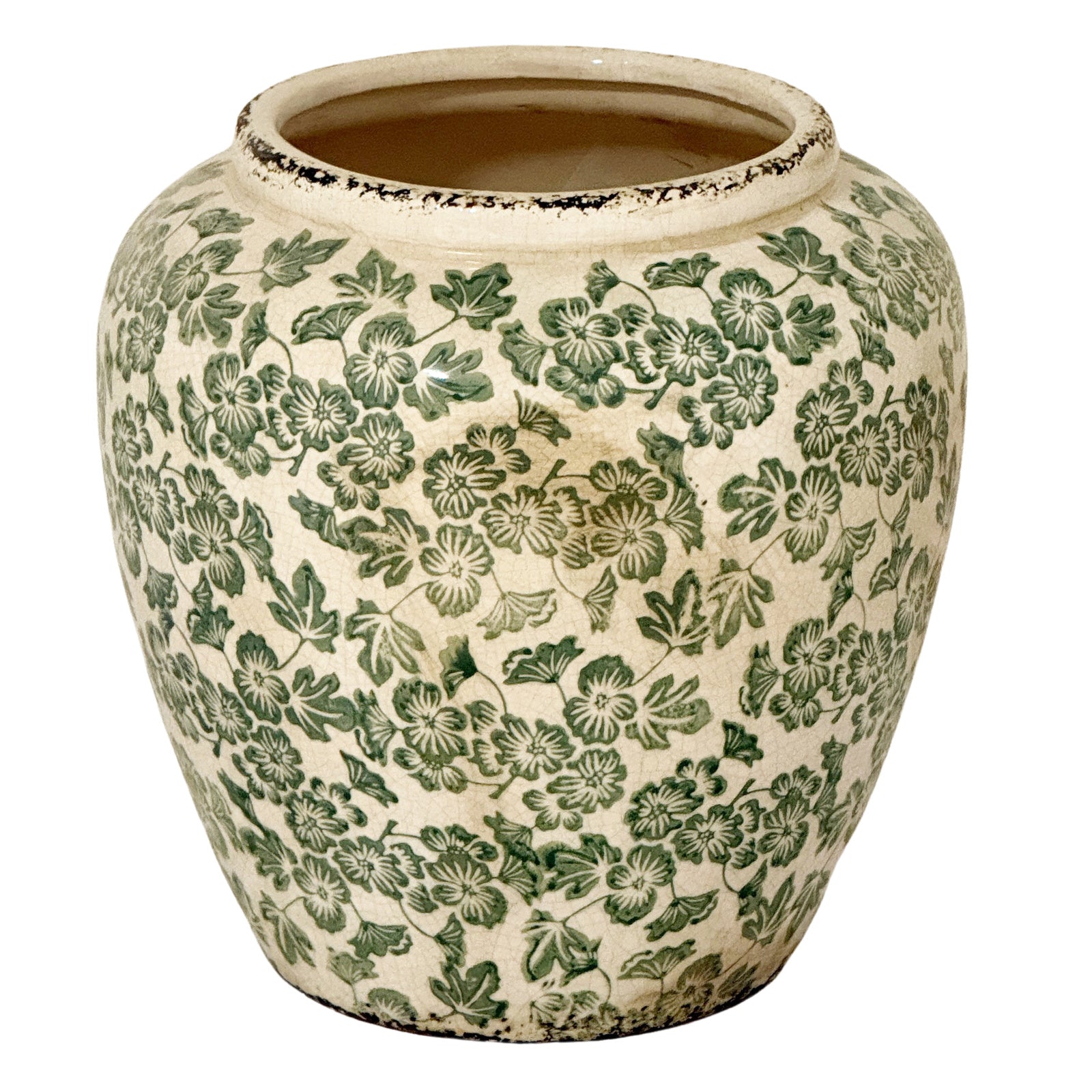 Small Green Clover Olpe Vase