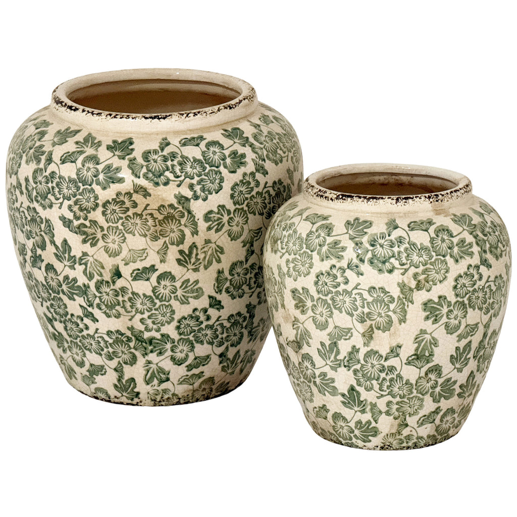 Small Green Clover Olpe Vase