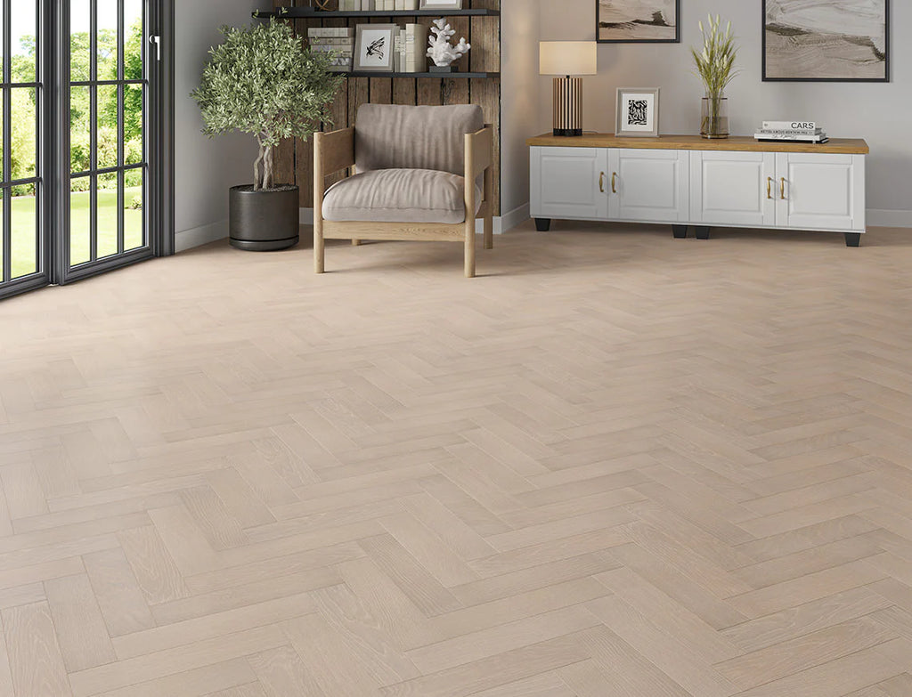 Mercia Oak – 20/6mm Herringbone Engineered Wood