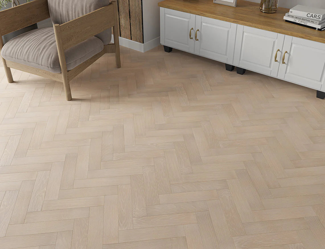 Mercia Oak – 20/6mm Herringbone Engineered Wood
