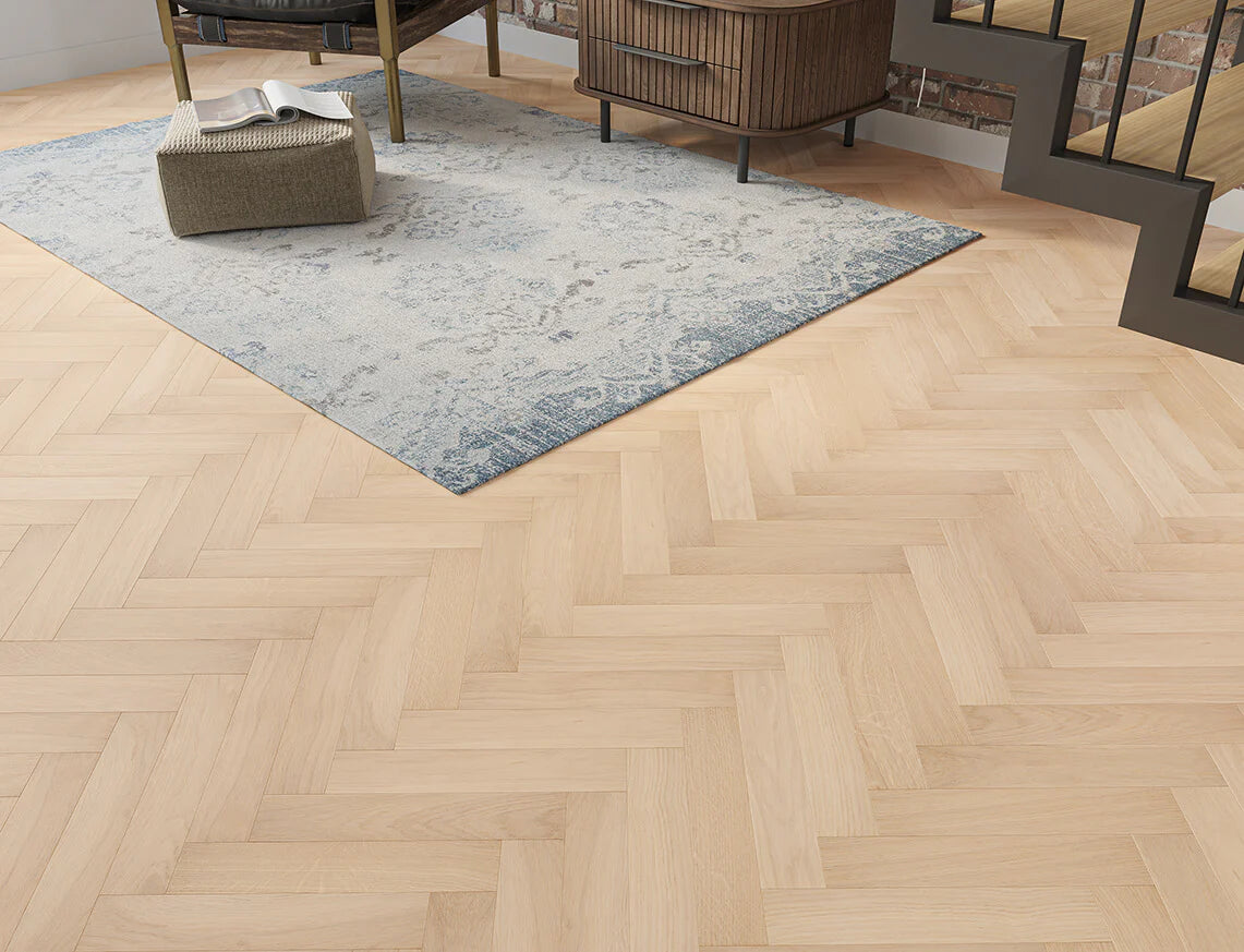 Samphire Oak – FSC 10/2.5mm Herringbone Engineered Wood