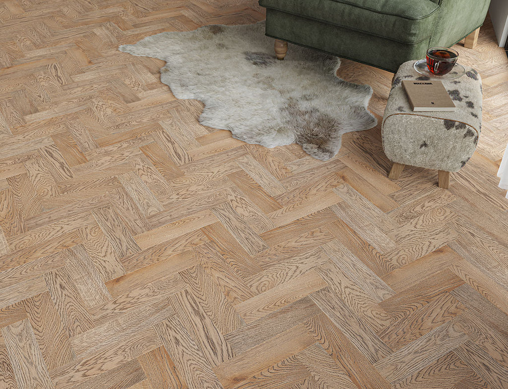 Hazlehead Oak – FSC 15/4mm Herringbone Engineered Wood