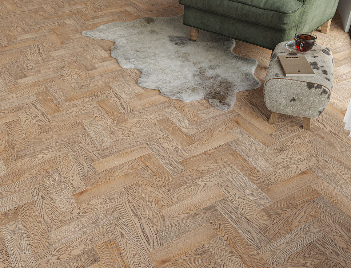 Hazlehead Oak – FSC 15/4mm Herringbone Engineered Wood