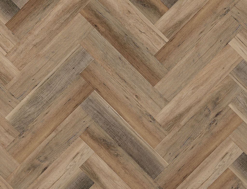 Marazion Oak – 6.5mm Click Vinyl Herringbone LVTd