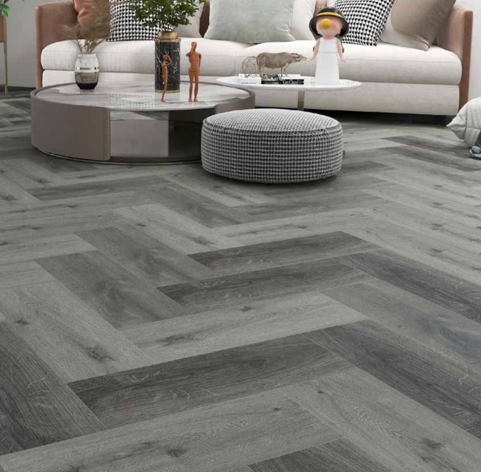 HardCORE SPC Stoney Grey Oak Herringbone