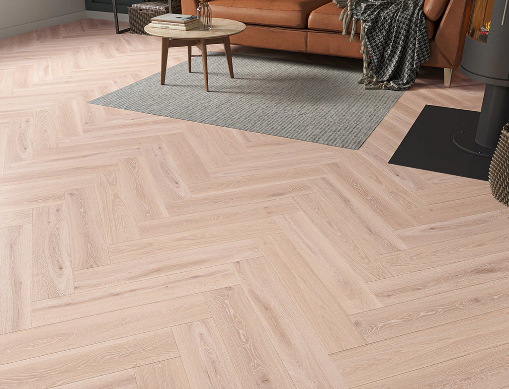 Luskentyre Oak – 8mm 3D Click Vinyl Herringbone LVT