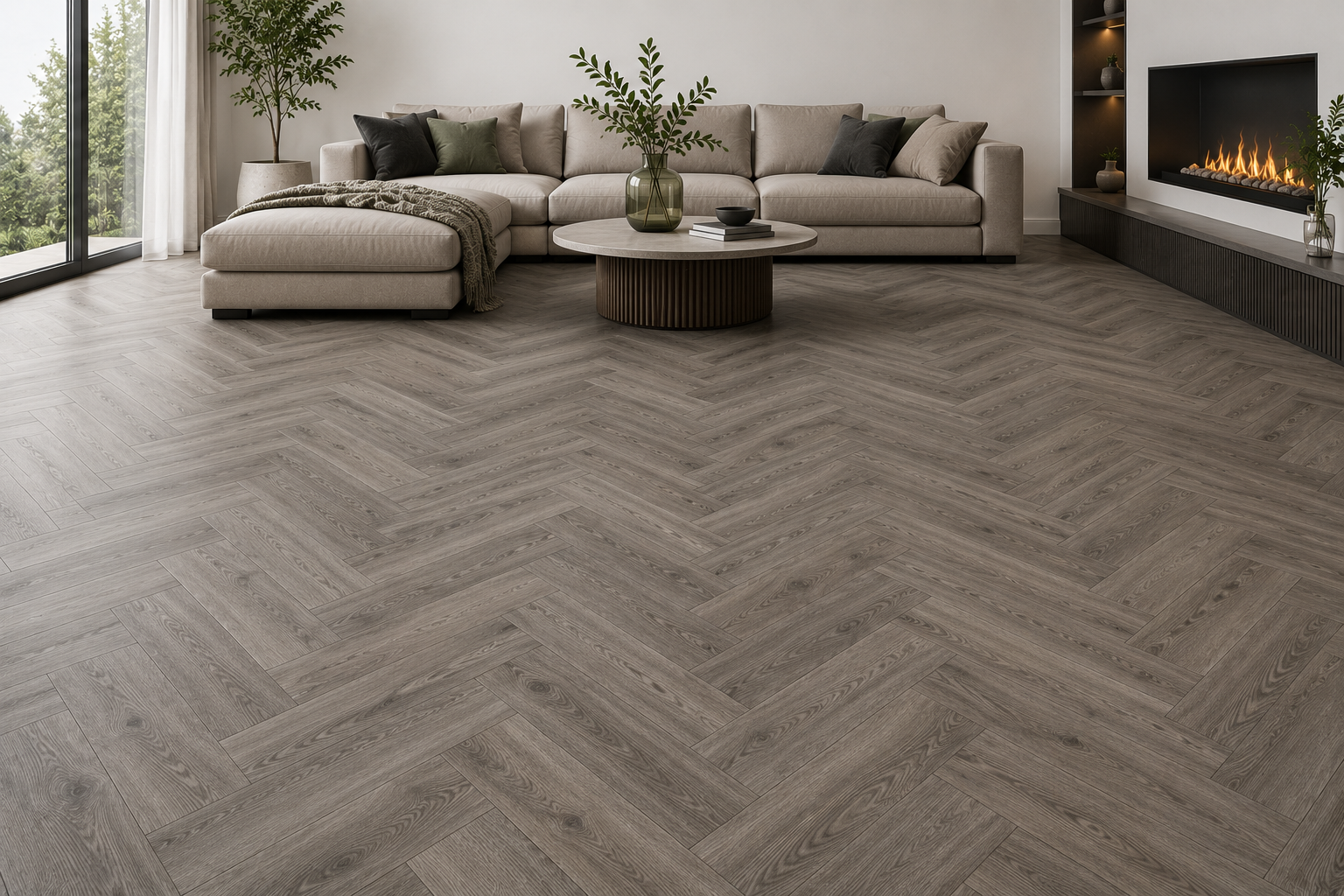 HardCORE SPC Shadow Oak Herringbone