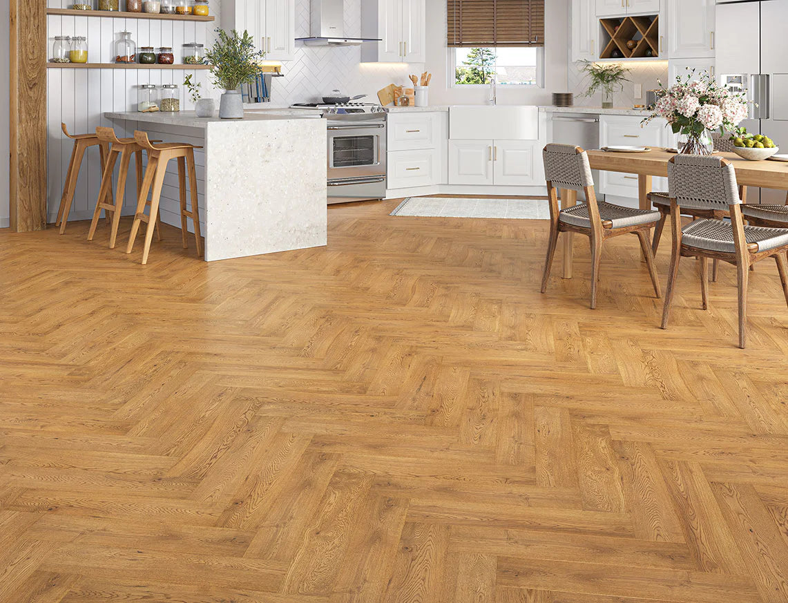 Thetford Oak – 15/4mm Herringbonew Large Format Engineered Wood